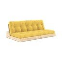 Sárga kordbársony kinyitható kanapé 196 cm Base – Karup Design
