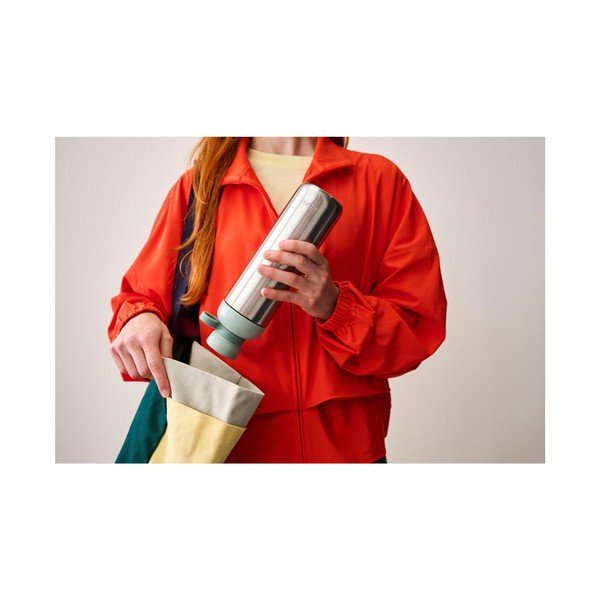Fekete-ezüstszínű rozsdamentes acél ivópalack 700 ml Vita – Mepal-image-3