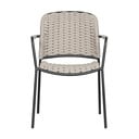 Fekete-bézs fém kerti szék szett 2 db-os Taku – Exotan