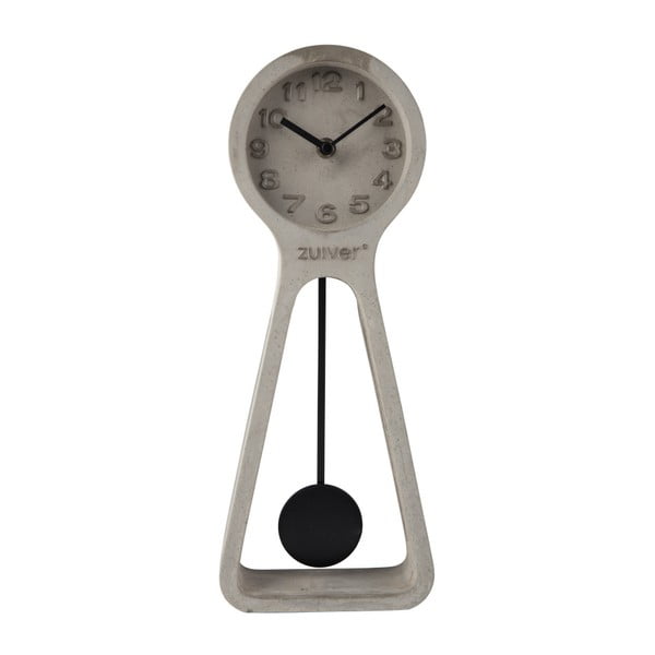 Pendulum szürke beton asztali óra - Zuiver
