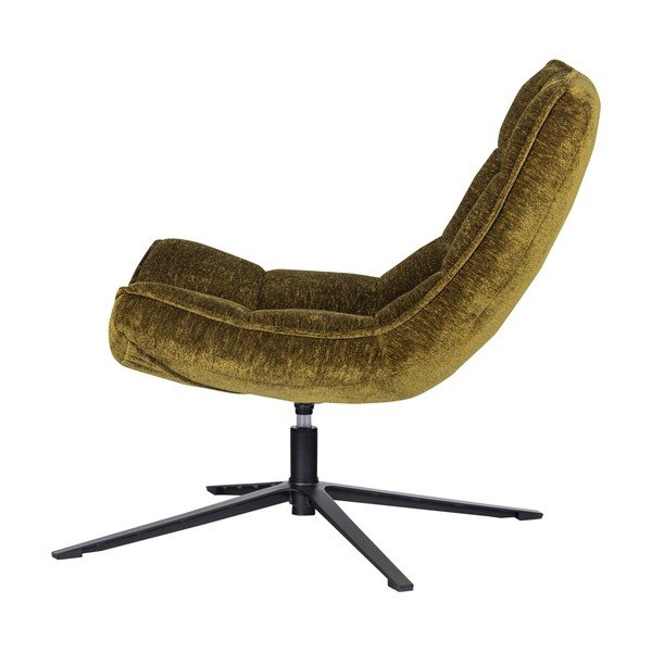 Zöld forgó zsenília fotel Maudi – WOOOD-image-3