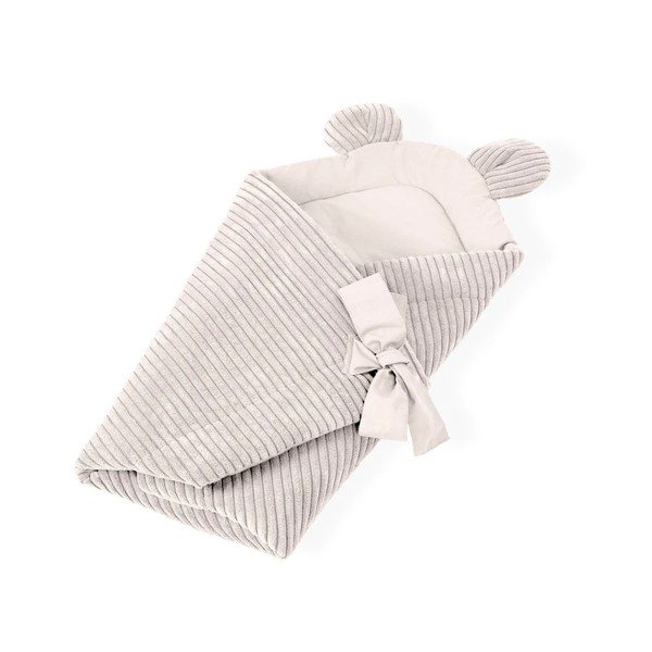 Bézs kordbársony babapólya 35x65 cm – Meowbaby-image-1