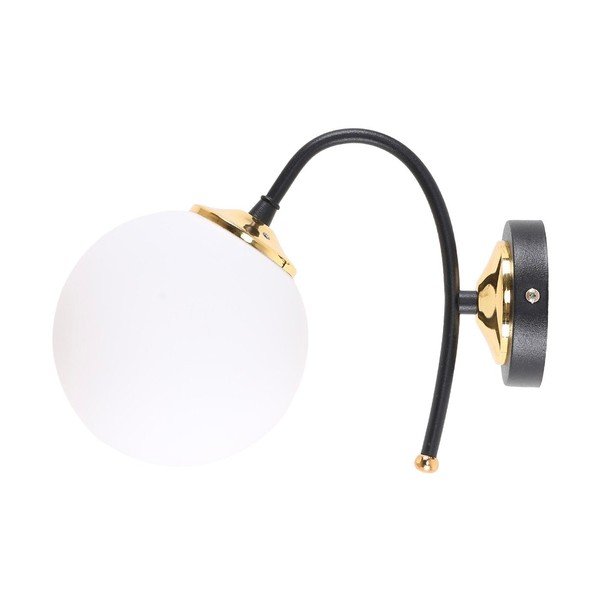 Fehér-fekete fali lámpa ø 15 cm Yoyo – Squid Lighting