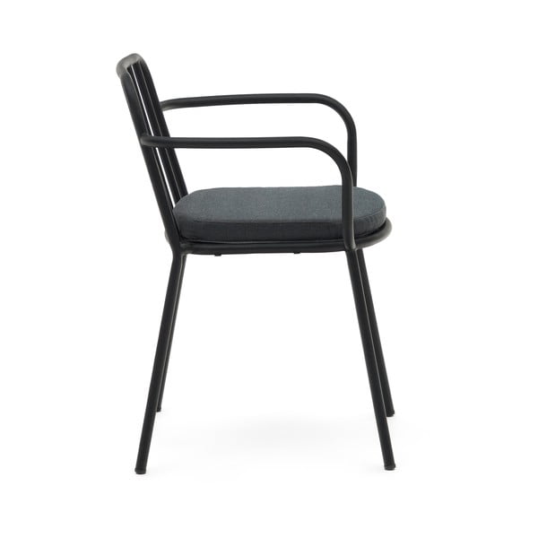 Fekete fém kerti szék Bramant – Kave Home-image-2