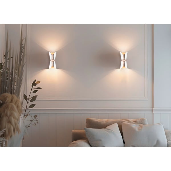 Fehér-bronzszínű fali lámpa Coat – Trio-image-1