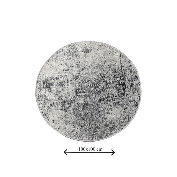 Szürke fürdőszobai kilépő ø 100 cm Evidence – Foutastic-image-3