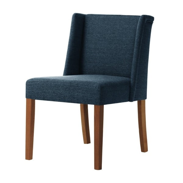Zeste kék bükk szék, sötétbarna lábakkal - Ted Lapidus Maison