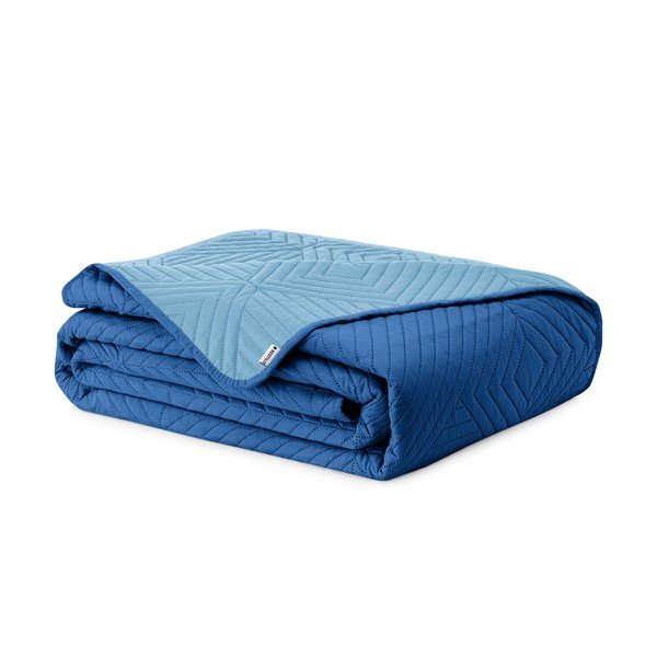 Kék mikroszálas steppelt ágytakaró 220x240 cm Softa – Restilo