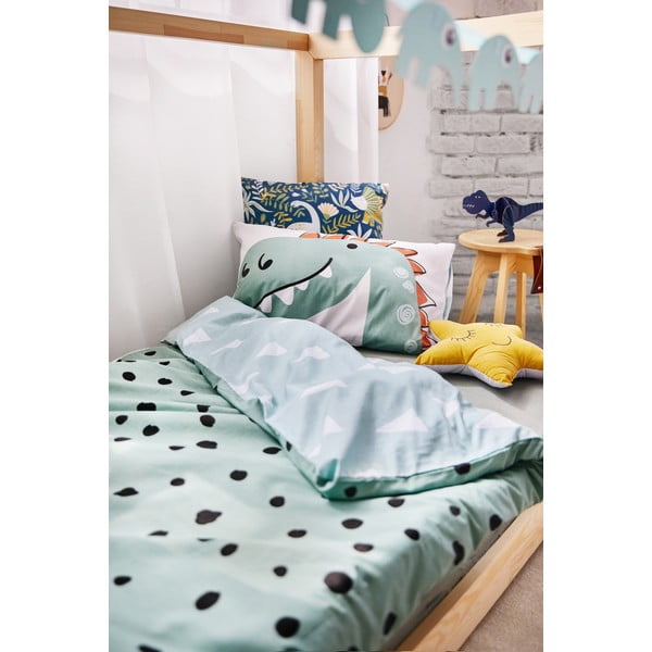 Egyszemélyes pamut gyerek ágyneműhuzat 140x200 cm Dino – Bonami Selection-image-3