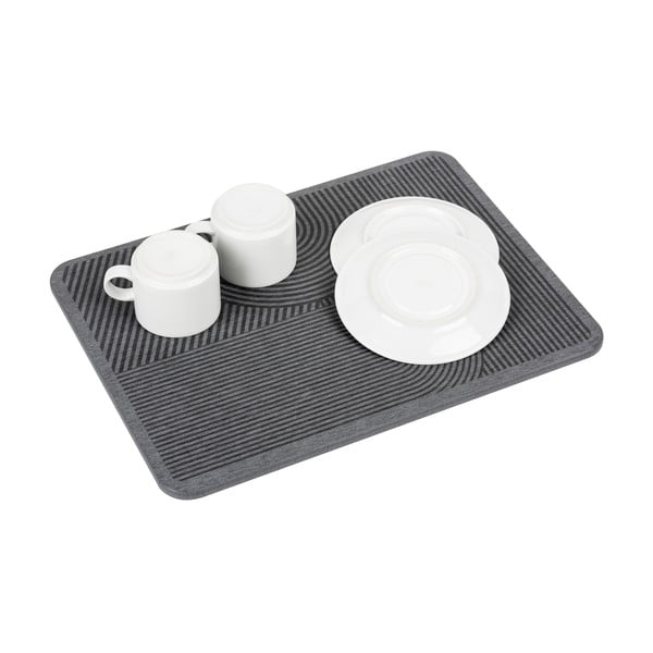 Szürke kovaföld edénycsepegtető alátét 40x30 cm Damon – Wenko