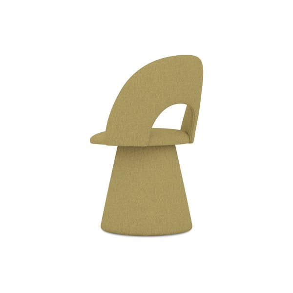 Mustársárga kárpitozott étkezőfotel Kalo – Makamii-image-4