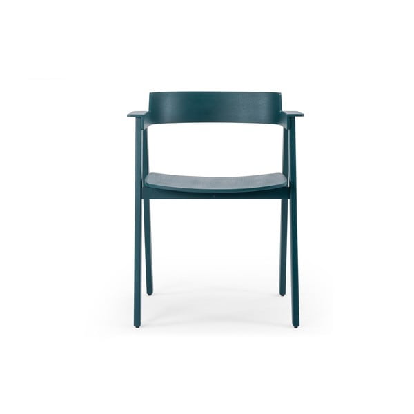 Petróleum színű tölgyfa karfás étkezőszék Flip – Gazzda-image-2