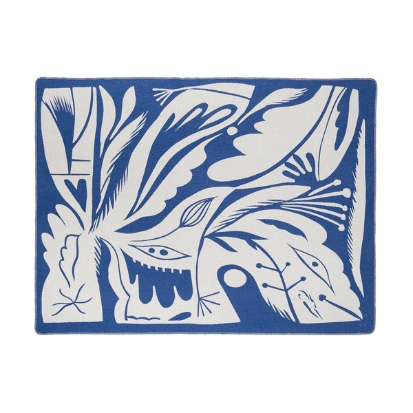 Kék takaró 165x200 cm Lino – noo.ma