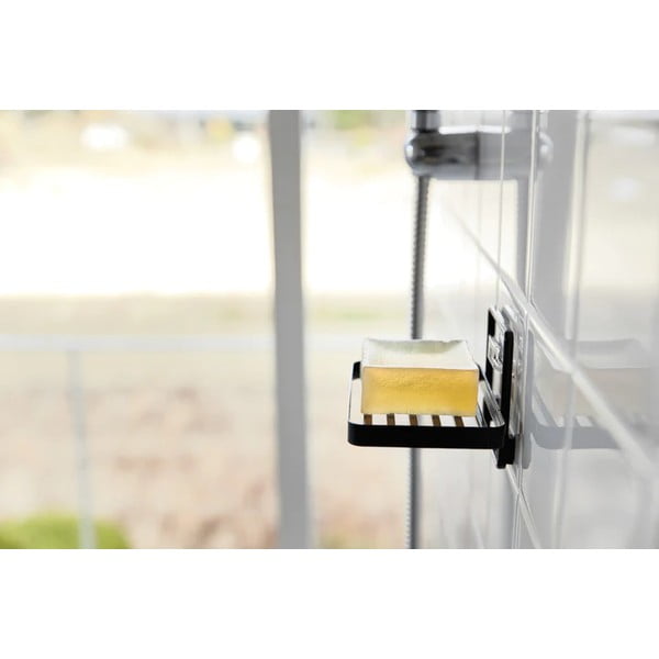 Fekete öntapadós fém szappantartó Film Hook – YAMAZAKI-image-3