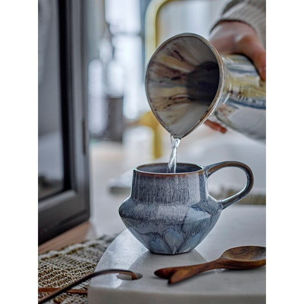 Világoskék kőedény bögre szett 4 db-os 300 ml Bessie – Bloomingville-image-3