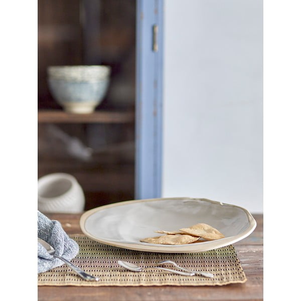 Agyagkerámia dekoratív tálca 20x33 cm Mateo – Bloomingville-image-1