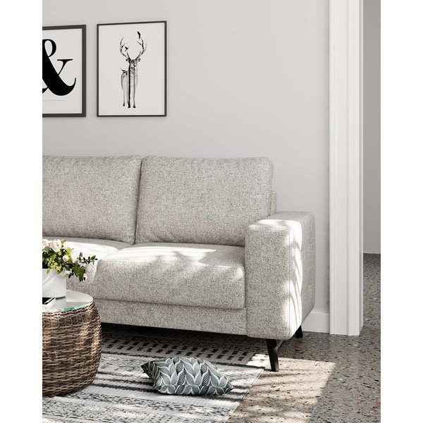 Krémszínű sarokkanapé (bal oldali) Fynn – Ghado-image-4