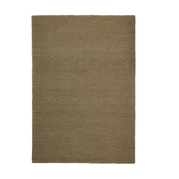 Khaki kézi szövésű gyapjú szőnyeg 200x290 cm Harris Boucle – Flair Rugs