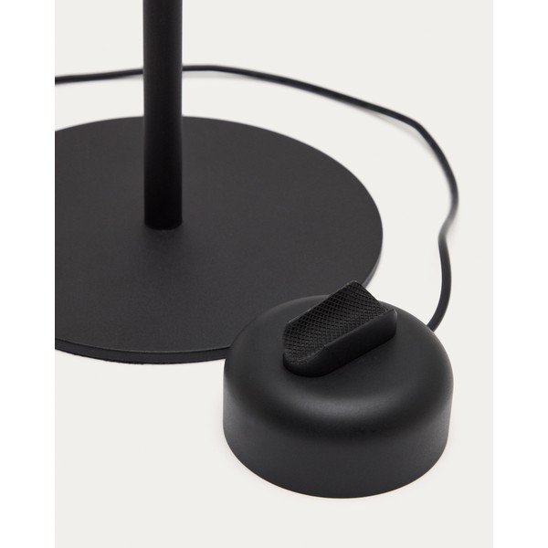 Fekete fém LED dimmelhető asztali lámpa (magasság 61,5 cm) Orey – Kave Home-image-3