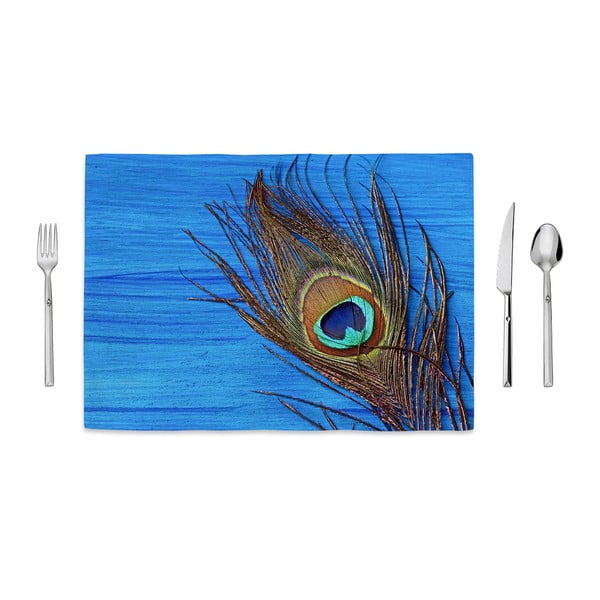 Tropical Peacock tányéralátét, 35 x 49 cm - Home de Bleu