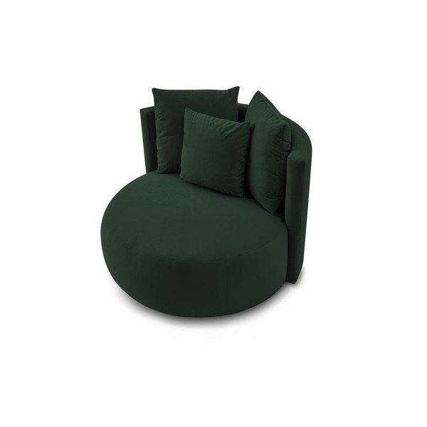 Sötétzöld bársony fotel Cesar – Bobochic Paris-image-4