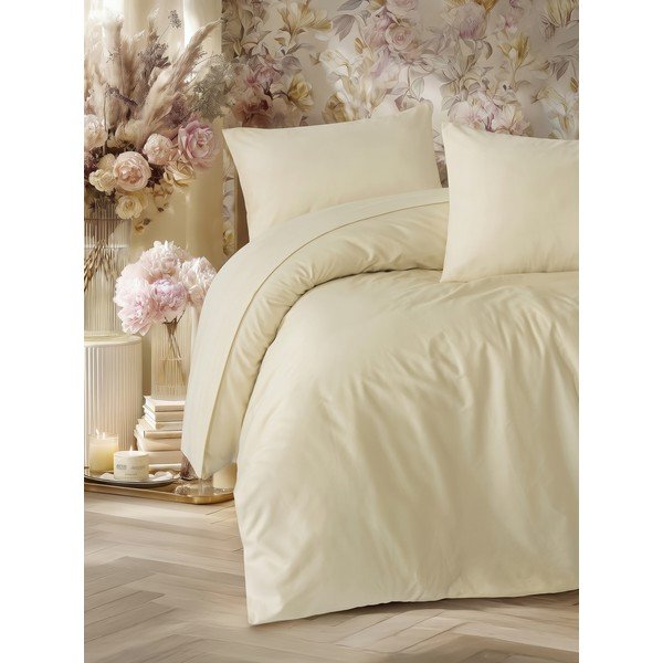 Bézs egyszemélyes ágyneműhuzat 200x140 cm Elegant  – Mijolnir