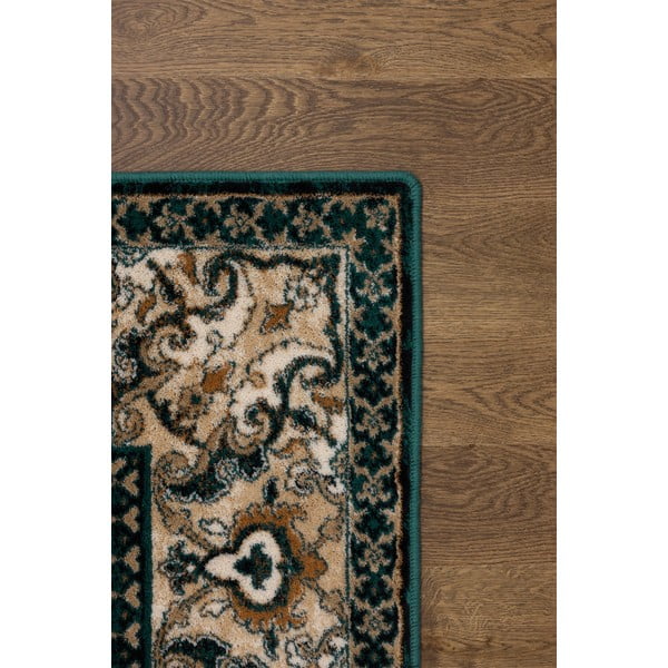 Zöld gyapjú szőnyeg 133x180 cm Lauren – Agnella-image-3