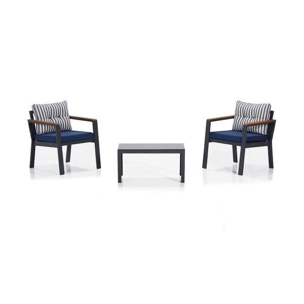 Kék négyszemélyes kerti lounge szett Defne – Floriane Garden-image-1