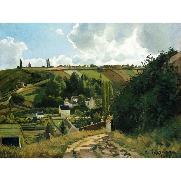 Jalais Hill Pontoise másolat, 80 x 60 cm - Camille Pissarro