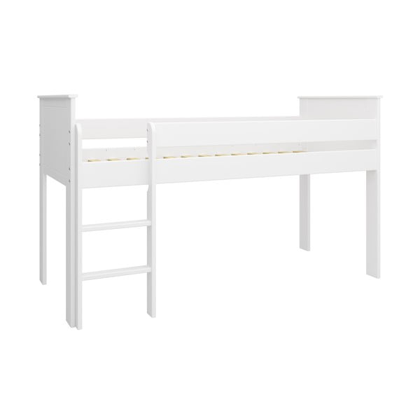 Fehér magasított gyerekágy 90x200 cm Alba - Tvilum-image-1