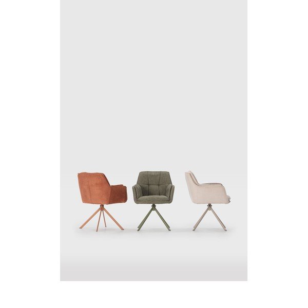 Zöld kárpitozott étkezőfotel szett 2 db-os Keiko – Marckeric-image-1