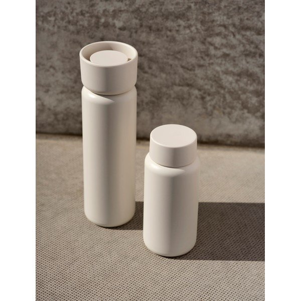 Bézs rozsdamentes acél termobögre 650 ml Singles – Zone-image-1