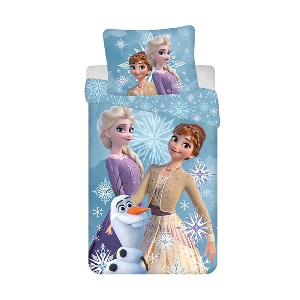 Egyszemélyes pamut gyerek ágyneműhuzat 140x200 cm Frozen – Jerry Fabrics