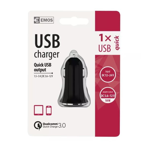 USB autós töltő Quick Auto - EMOS-image-1