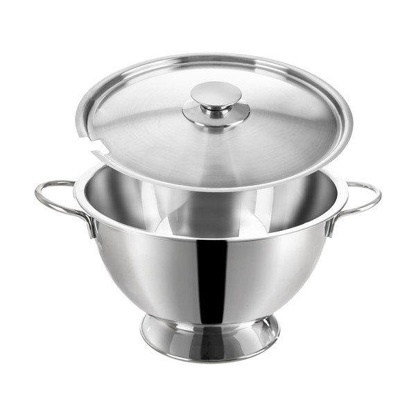 Ezüstszínű rozsdamentes acél tál ø 26 cm – Orion-image-1