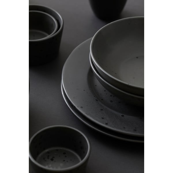 Basics Black fekete agyagkerámia tésztás tál, ⌀ 20 cm - Bitz-image-3