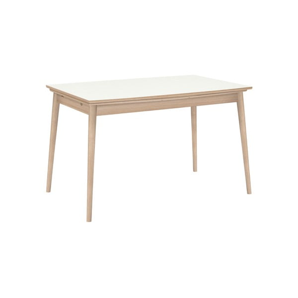 Curve fehér asztallapos kinyitható étkezőasztal, 142 x 84 cm - WOOD AND VISION