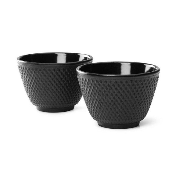 Jang 2 db fekete öntöttvas teásbögre, ⌀ 7,8 cm - Bredemeijer