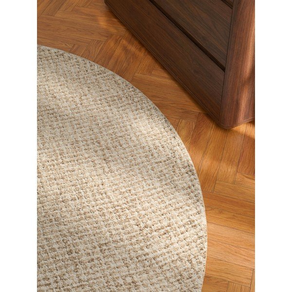 Natúr színű gyapjú kerek szőnyeg ø 200 cm Eloise – Hanse Home-image-2