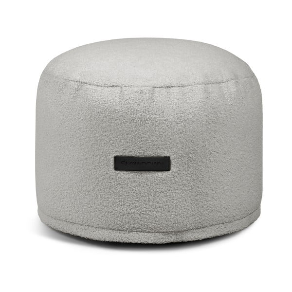 Világosszürke buklé babzsákfotel Mini – SLOWDOWN