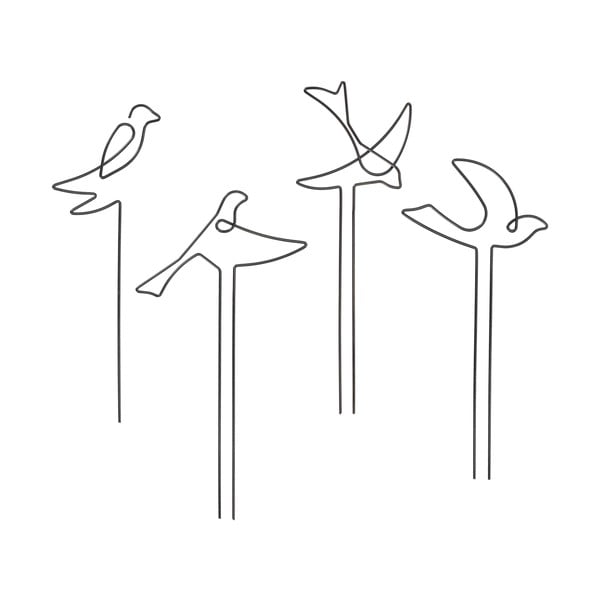 Fém növénytámasz szett 4 db-os Bird – Esschert Design