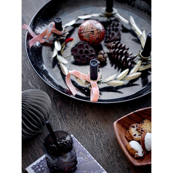 Fém adventi gyertyatartó karácsonyi mintával Leonetta – Bloomingville-image-1