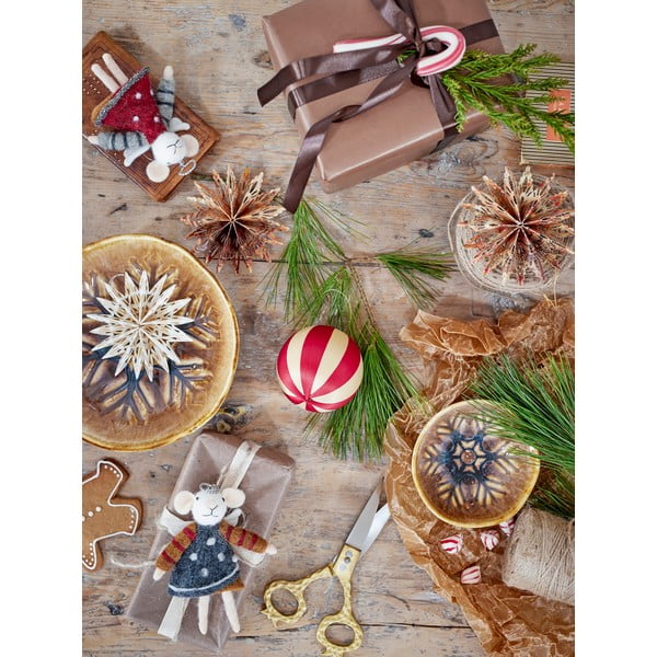 Karácsonyfadísz készlet 3 db-os ø 8 cm Wynn – Bloomingville-image-4