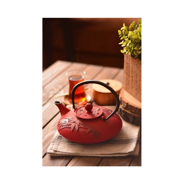 Mate piros vas teáskanna, 720 ml - Bambum-image-1