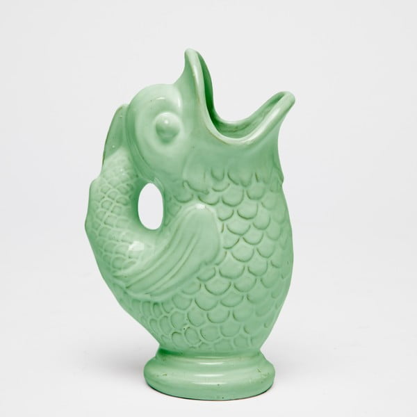Pez zöld kézzel készített váza - Velvet Atelier
