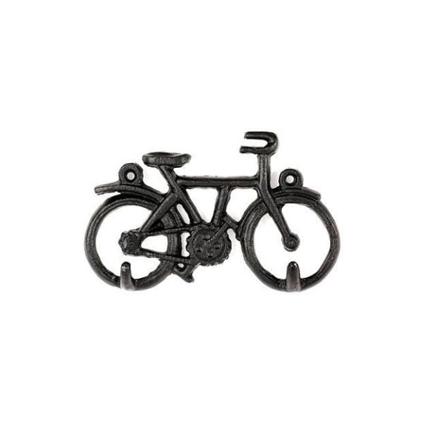 Bike bicikli formájú fekete fali akasztó - Kikkerland