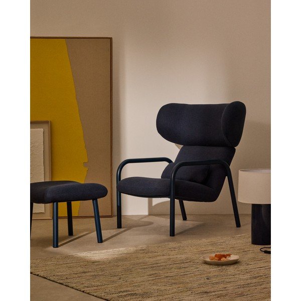 Sötétkék lábtartó Inari – Kave Home-image-1