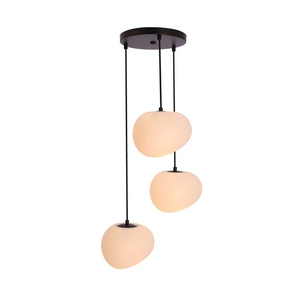 Fekete-fehér függőlámpa ø 42 cm Stones – Candellux Lighting-image-4