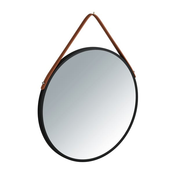 Borrone fekete fali tükör, ø 40 cm - Wenko-image-2