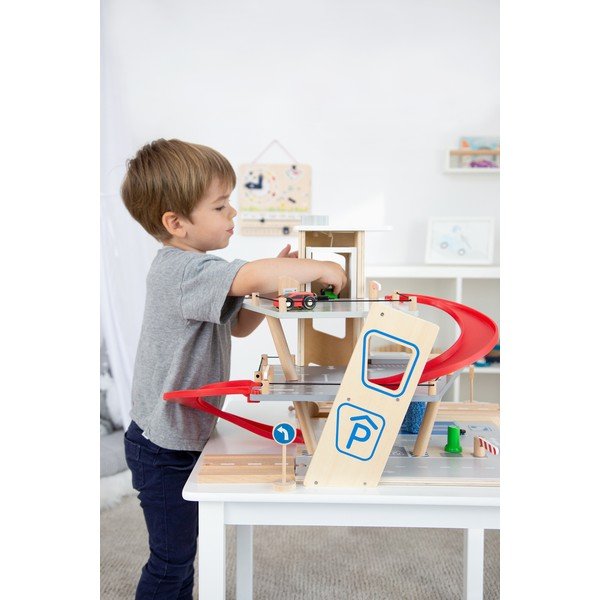 Car Park fa parkoló autókkal - Legler-image-1